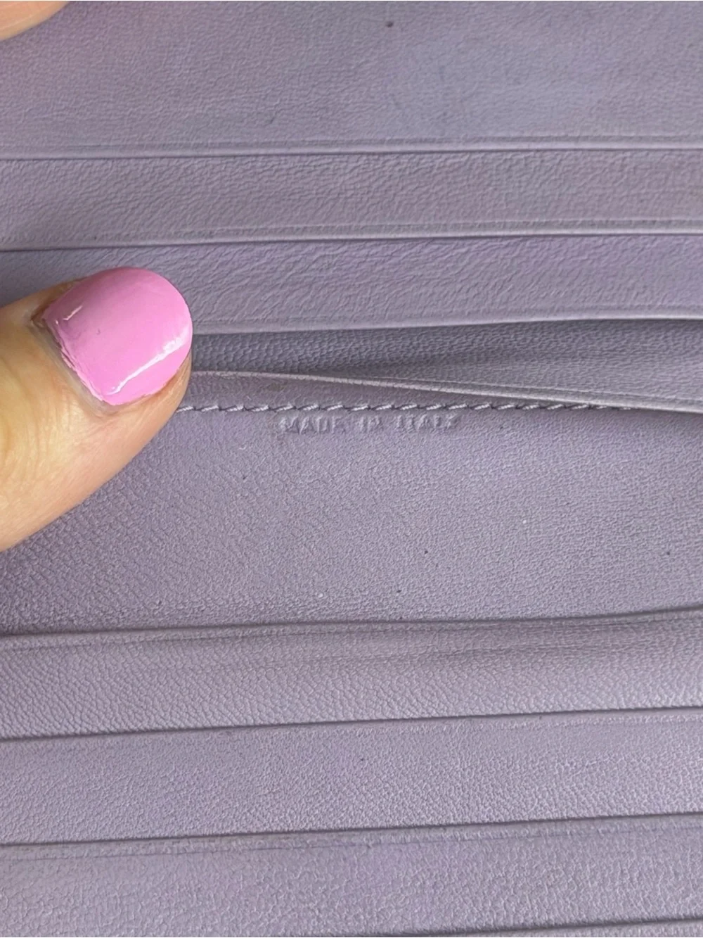 Christian Dior lilac compact wallet
